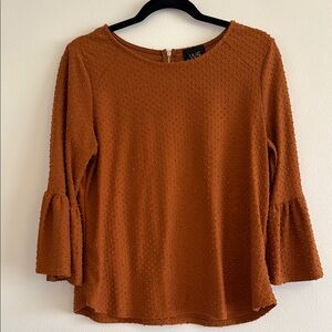 W5 Women's Rust Textured Top